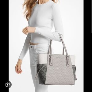 Voyager Logo Color Block Tote Bag